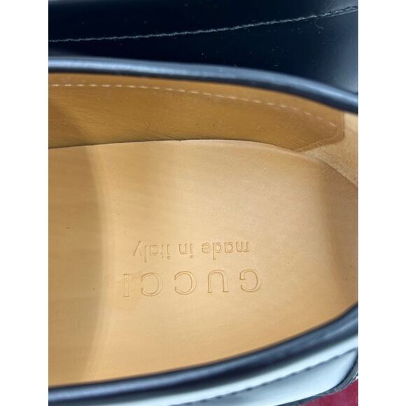 Men\'s Gucci horse bit leather loafers size 11 fits 11.5 US made in Italy main image 5